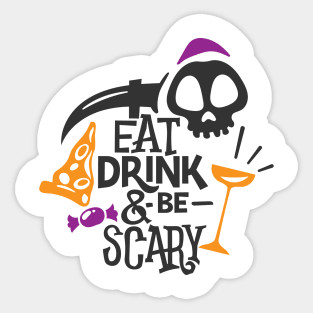 Be Scary this Halloween Sticker